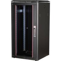 ROLINE 19-inch netwerkkast Pro 22 U, 600x600 BxD Glazen deur zwart - thumbnail