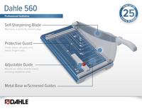 Papiersnijder Dahle 560 A4 Blauw Staal - thumbnail