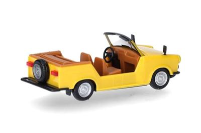 Herpa 024808-004 H0 Auto Trabant Kübel, geel