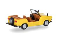 Herpa 024808-004 H0 Auto Trabant Kübel, geel - thumbnail