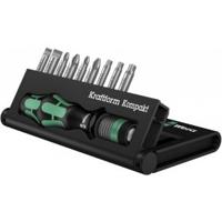 Wera Kraftform Kompakt 10 05056653001 Bitset 10-delig Plat, Kruiskop Phillips, Kruiskop Pozidriv, Binnen-Torx - thumbnail