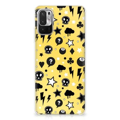 Silicone Back Case Xiaomi Redmi Note 10/10T 5G | Poco M3 Pro Punk Geel Silicone Back Case Xiaomi Redmi Note 10/10T 5G | Poco M3 Pro Punk Geel