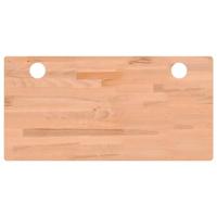 Bureaublad 100x50x4 cm massief beukenhout - thumbnail