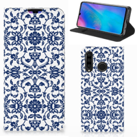 Huawei P30 Lite New Edition Smart Cover Flower Blue - thumbnail
