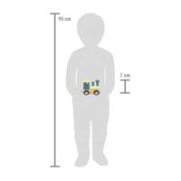 Small Foot - houten lettertrein polar - locomotief blauw groen - 12 stuks - thumbnail