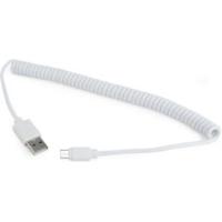 Gembird Micro-USB 2.0 Cable AM-MBM5P Spiral 1.5 USB-kabel 0,6 m USB A Micro-USB B Zwart - thumbnail