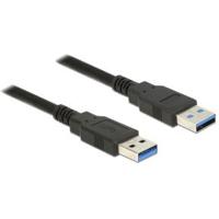 Delock USB-kabel USB 3.2 Gen1 (USB 3.0 / USB 3.1 Gen1) USB-A stekker, USB-A stekker 2.00 m Zwart Vergulde steekcontacten 85062 - thumbnail