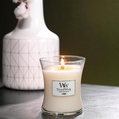 WoodWick linen medium candle