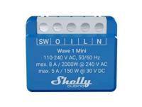 Shelly Qubino Wave 1 Mini LR Slimme schakelaar Z-Wave Blauw - thumbnail