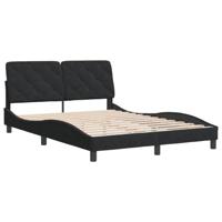 Bedframe zonder matras 120x200 cm fluweel zwart - thumbnail
