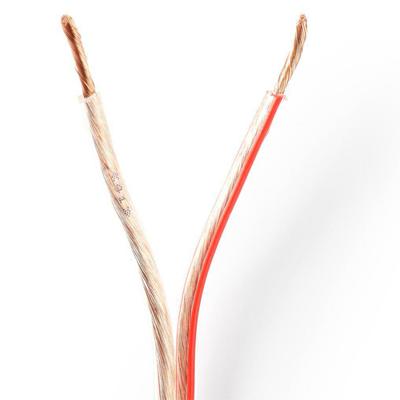 Speaker-Kabel | 2 x 2,50 mm2 | 15 m op rol | Transparant