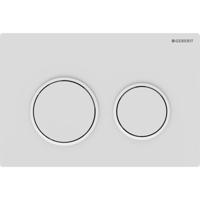 Geberit Drukplaat Omega 20 voor 2-toets Spoeling Witte Ringen Mat Wit - thumbnail