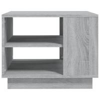 Salontafel 55x55x43 cm bewerkt hout grijs sonoma eikenkleurig - thumbnail