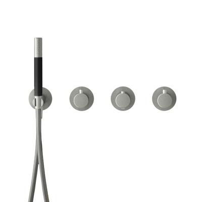 Hotbath Cobber afbouwdeel inbouw badendouche thermostaat met 2 stopkranen zonder uitloop geborsteld nikkel CB7071EXTGN Hotbath Cobber afbouwdeel inbouw badendouche thermostaat met 2 stopkranen zonder uitloop geborsteld nikkel CB7071EXTGN