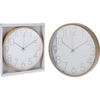 Wandklok houtlook 30,5x4cm - thumbnail