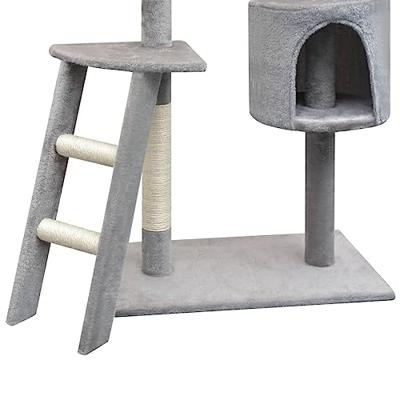 VidaXL Kattenkrabpaal met sisal krabpalen 150 cm grijs