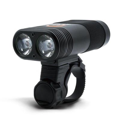 Y12 Fiets LED koplamp voorlicht 2 x XPE LEDs 350LM USB opladen fiets koplamp met 5 modi