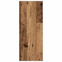 Boekenkast 40x30x77 cm bewerkt hout oud houtkleurig - thumbnail