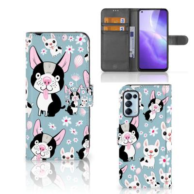 OPPO Find X3 Lite | Telefoonhoesje | Met pasjeshouder | Hondjes