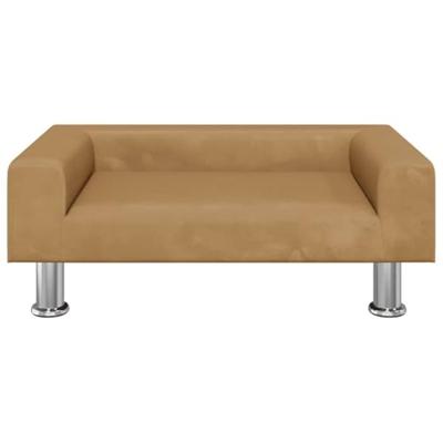 VidaXL Hondenmand 70x45x26,5 cm fluweel bruin