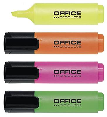 OFFICE products markeerstift, 2 - 5 mm, geassorteerde kleuren, etui van 4 stuks