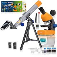 BRESSER JUNIOR Telescoop- en Microscoopset met Smartphone Adapter - thumbnail