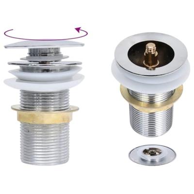 VidaXL Wastafel met kraan en pop-up afvoer gehard glas transparant