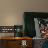 Lucide EXTRAVAGANZA TUSSE - Tafellamp - Ø 15 cm - 1xE14 - Groen - thumbnail