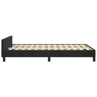 Bedframe zonder matras 120x190 cm fluweel zwart - thumbnail