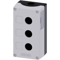 Siemens 3SU1803-0AA00-0AB1 Lege behuizing 3 inbouwplaatsen (l x b x h) 154 x 85 x 64 mm Zonder markering Grijs 1 stuk(s) - thumbnail