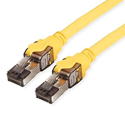 ROLINE S/FTP (PiMF-) patchkabel Cat.8 (Klasse I), LSOH, PoE, soepel, geel, 3 m