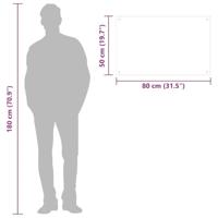 VidaXL Spatschermen keuken 2 st 80x50 cm gehard glas transparant - thumbnail