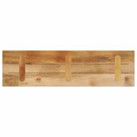 Tafelblad rechthoekig 120x30x2,5 cm massief ruw mangohout - thumbnail