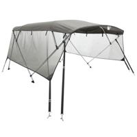 VidaXL Biminitop 4 bogen met mesh zijwanden 243x(200-213)x137 cm - thumbnail