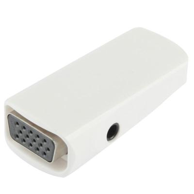 Full HD 1080P HDMI vrouwtje naar VGA en Audio Adapter voor HDTV / Monitor / Projectorwit