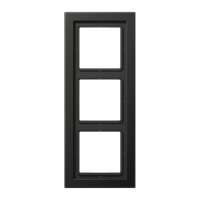 Jung LS Design Afdekraam Antraciet 3-voudig - thumbnail