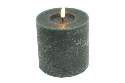 Led kaars Lyon D 10 H 10 cm dennen groen