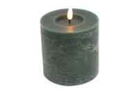 Led kaars Lyon D 10 H 10 cm dennen groen - thumbnail