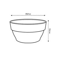 Elho vibia campana schaal 34 antraciet - thumbnail