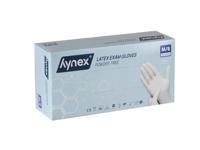 Handschoen hynex latex m wit 5gr 100 stuks - thumbnail