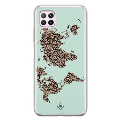Huawei P40 Lite siliconen hoesje - Wild world Huawei P40 Lite siliconen hoesje - Wild world