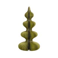 Decoratie Boom 30x7.5 cm Groen/Papier - thumbnail