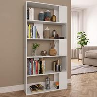 VidaXL Boekenkast / kamerscherm 80x24x159 cm bewerkt hout wit - thumbnail