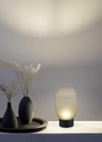 Trio TafellampFacette zwart met groen glas - 564210115 - thumbnail