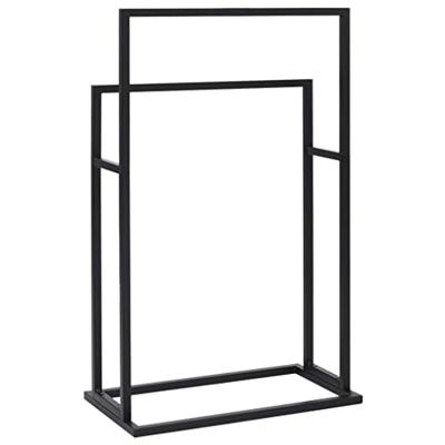 VidaXL Handdoekenrek vrijstaand 48x24x78,5 cm ijzer zwart