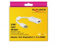 DeLOCK 63935 video kabel adapter 0,1 m Mini DisplayPort HDMI Wit - thumbnail