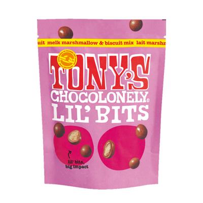 Tony's Chocolonely - Lil'Bits Melk marshmallow & biscuit mix - 120g