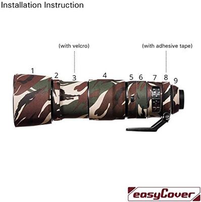 easyCover Lens Oak voor Nikon AF-S 200-500mm f/5.6E ED VR Forest Camouflage