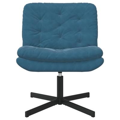 Draaibare Relaxstoel Blauw 63 x 75 x 76 cm Fluweel - thumbnail