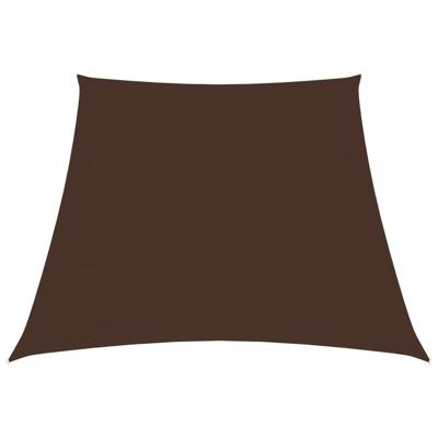 VidaXL Zonnescherm trapezium 3/4x3 m oxford stof bruin